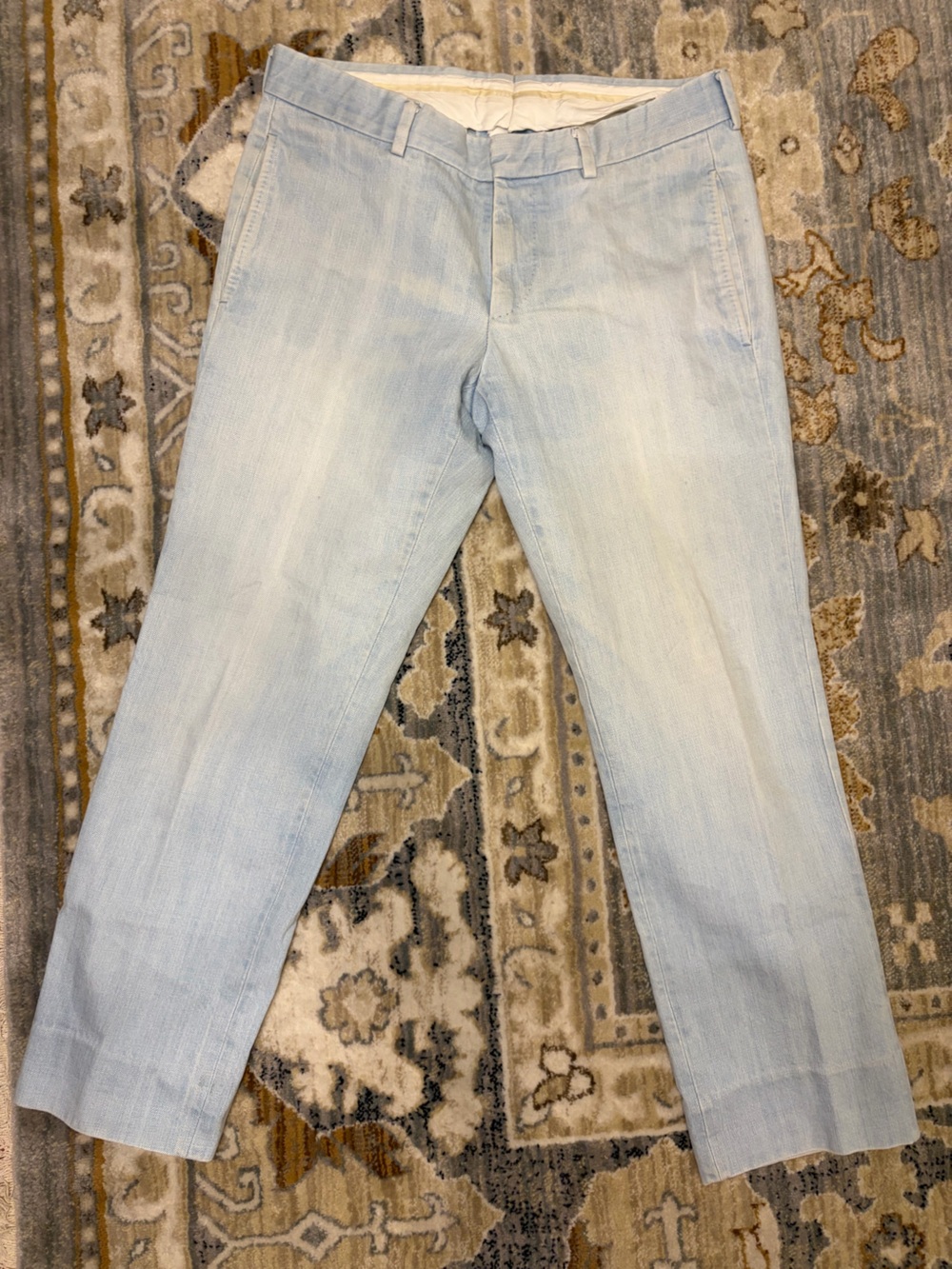 Gucci Light Blue Women's Chinos
